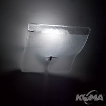 Flap kinkiet szkło veneckie ręcznie formowane 1x150W R7s szkło trawione
